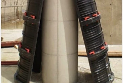 Geotub Rundschalung, wiederverwendbare Schalung, recycelter PP-Kunststoff,
